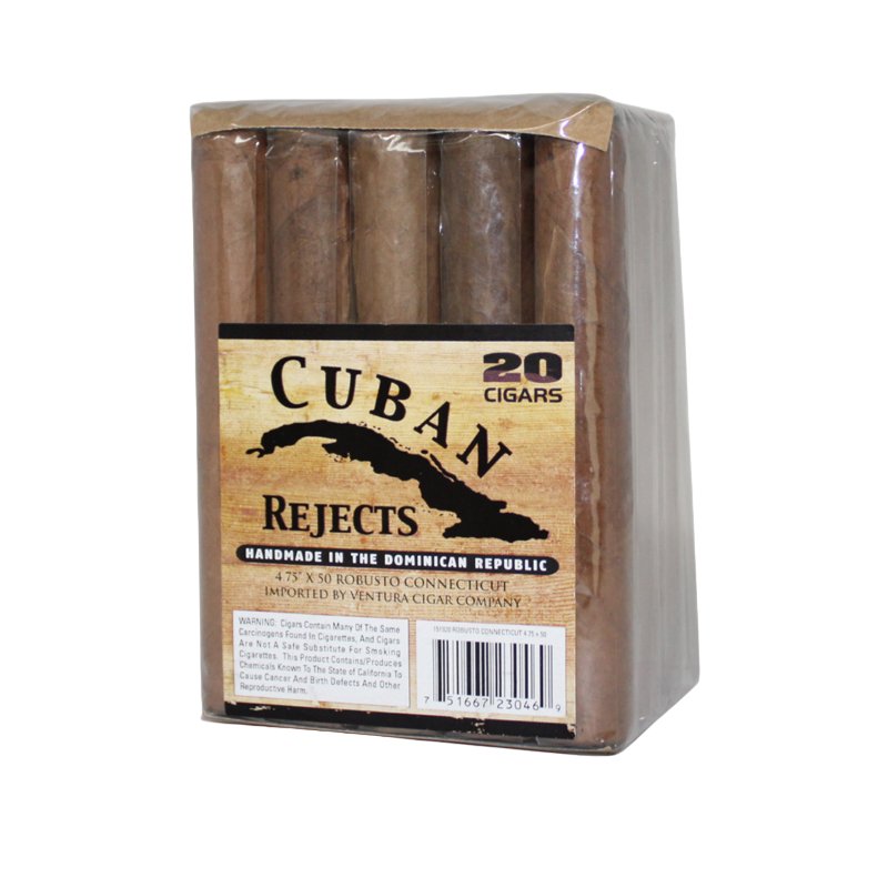 CUBAN REJECTS CONNECTICUT ROBUSTO BDL OF 20