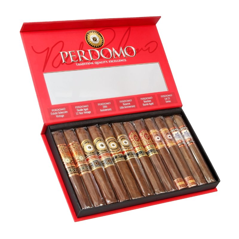 PERDOMO CONNOISSUER COLLECTION SUN GROWN BOX OF 12
