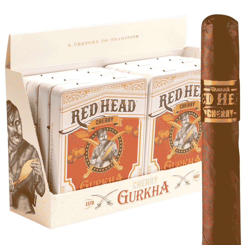GURKHA CAFE TABAC RED HEAD CHERRY CO 60CT (10 TINS OF 6)