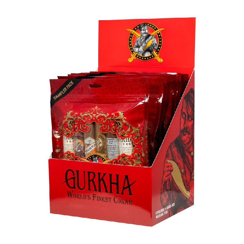 GURKHA RED NICA TORO SAMPLER BOX-48CT (8 PACK OF 6)