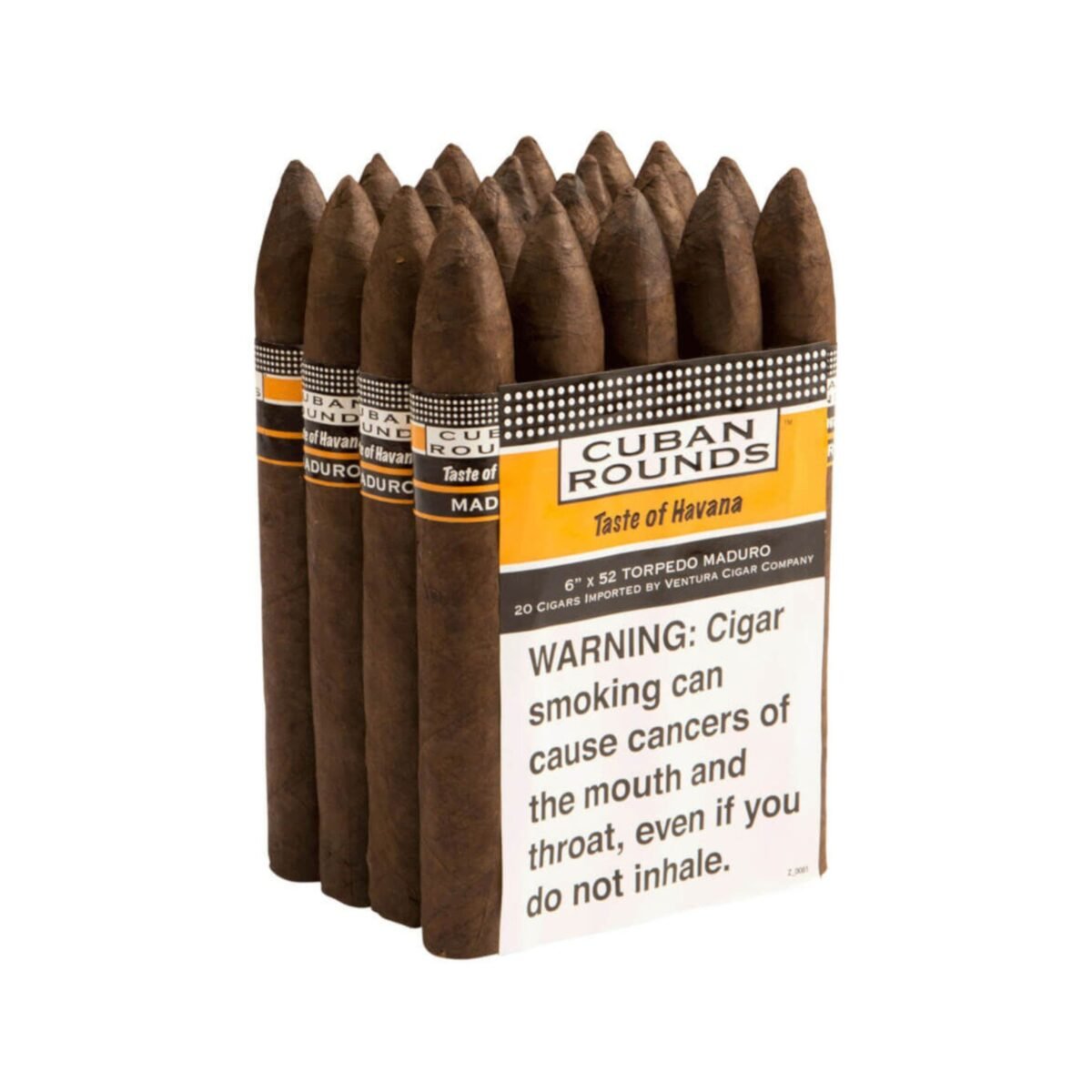 CUBAN ROUNDS TORPEDO MAD BDL OF 20
