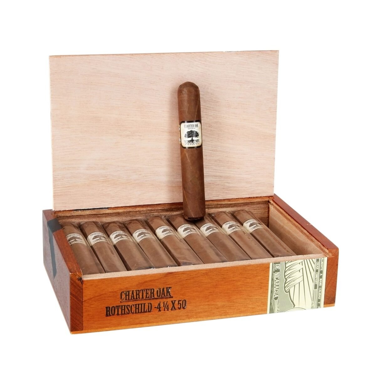 CHARTER OAK HABANO ROTHSCHILD (4 1/2X50) BOX OF 20
