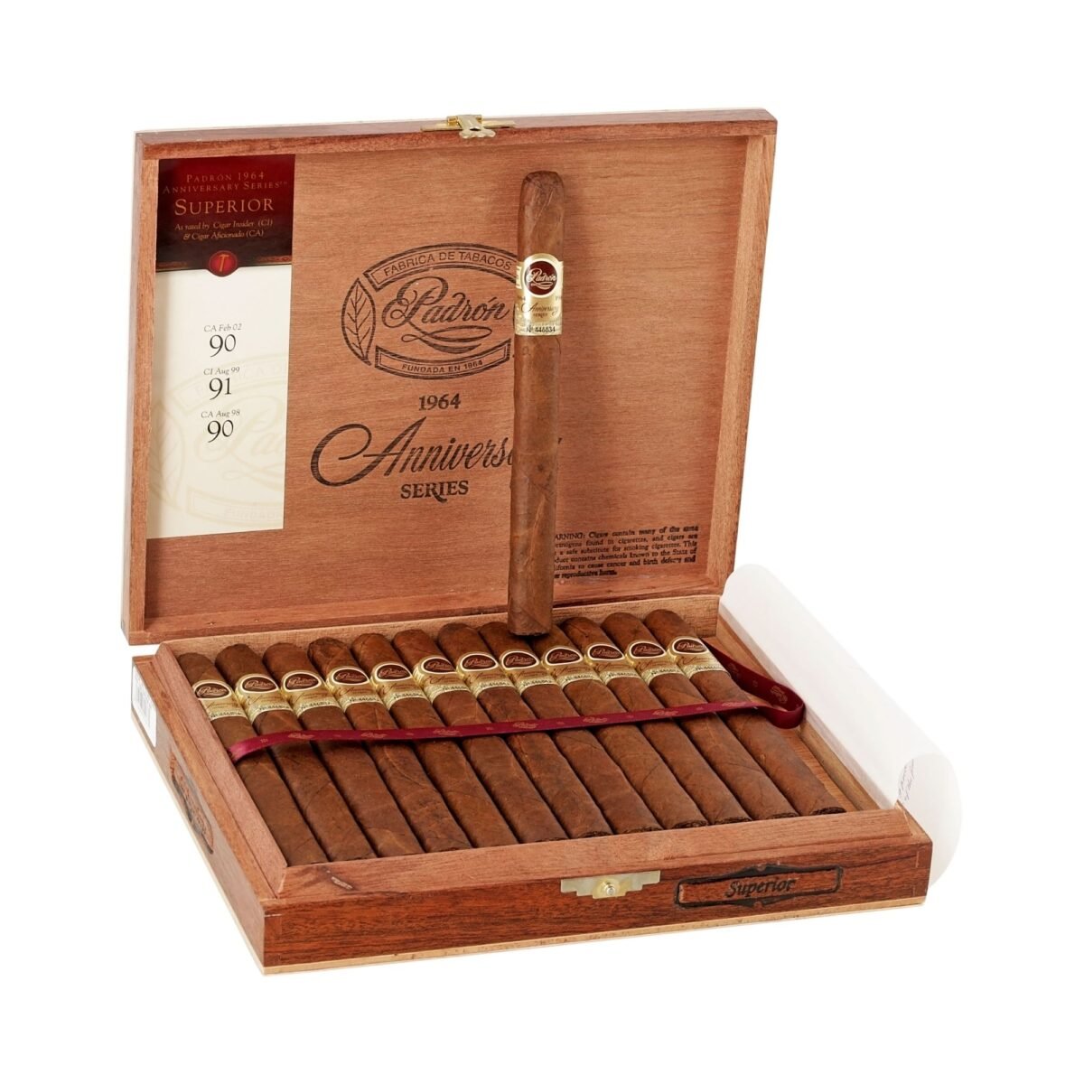 PADRON 1964 SUPERIOR NAT BOX OF 25