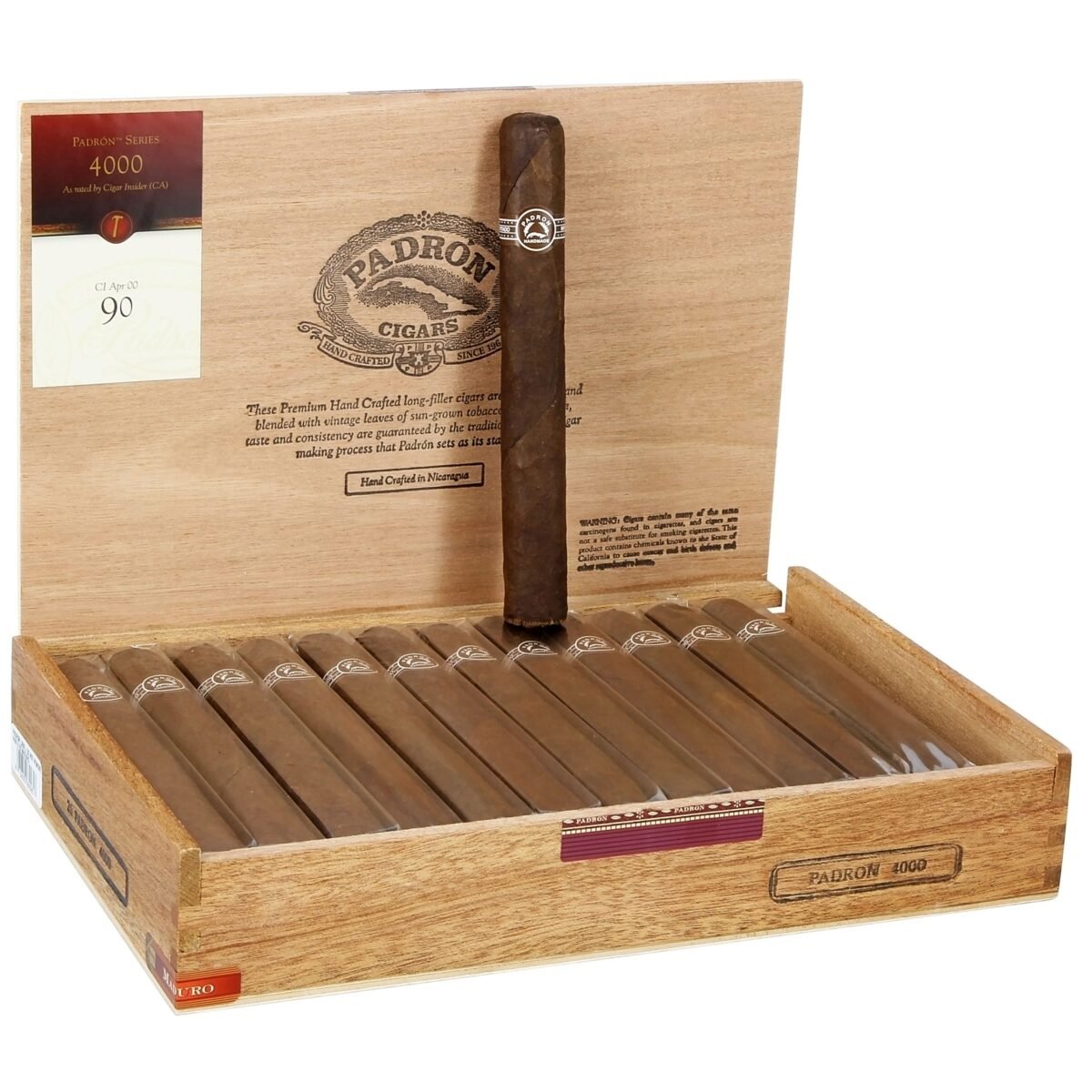 PADRON 4000 MAD (54 X 6 1/2) BOX OF 26