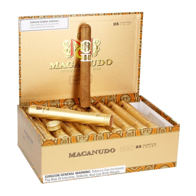 MACANUDO GOLD HAMPTON COURT TUBO BOX OF 25