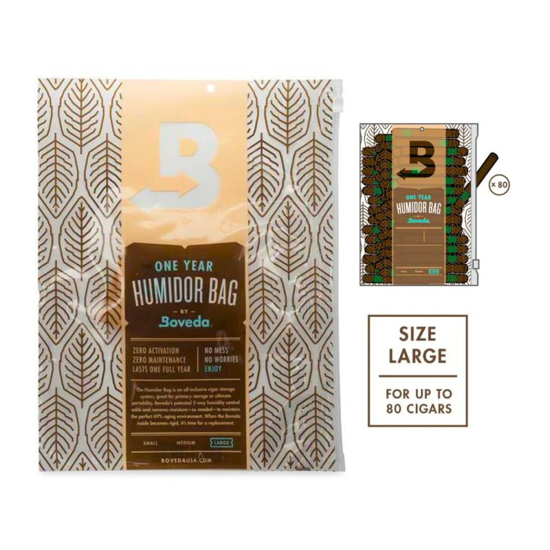 BOVEDA HUMIDOR BAG LARGE – 6CT BAG