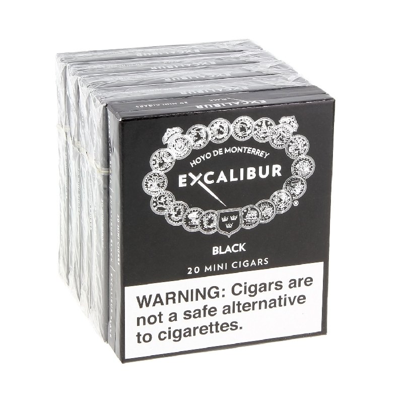 HOYO EXCALIBUR BLACK MINIS 100 UNITS (5 TINS OF 20)