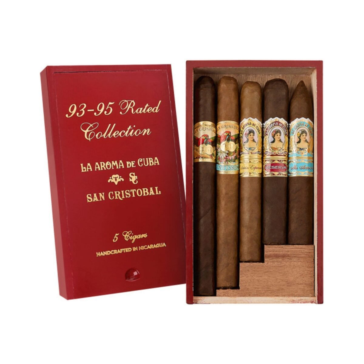 LA AROMA DE CUBA SAN CRISTOBAL 93-95 RATED COLLECTION BOX OF 5