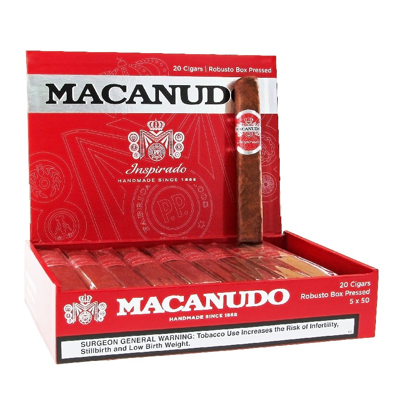 MACANUDO INSPIRADO RED ROBUSTO BP (5 X 50) BOX OF 20