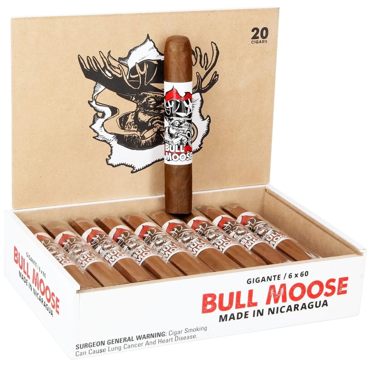 CHILLIN MOOSE BULL MOOSE GIGANTE (6X60) BOX OF 20