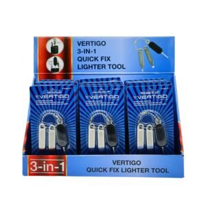 VERTIGO QUICK FIX LIGHTER REPAIR TOOL (3 IN 1) – 18 PACK BOX