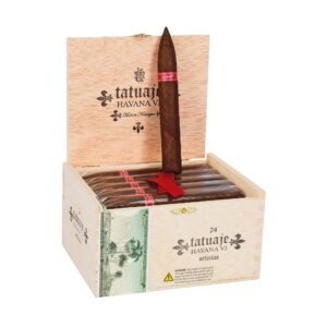 TATUAJE HAVANA VI ARTISTAS (6 1/8X52) TORPEDO BOX OF 24