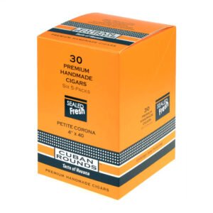 CUBAN ROUNDS PETITE CORONA NAT SEALED FRESH 30CT (5 PACK OF 6)