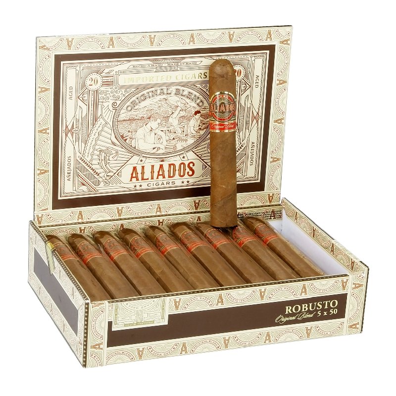 CUBA ALIADOS ROBUSTO (5X50) NAT BOX OF 20