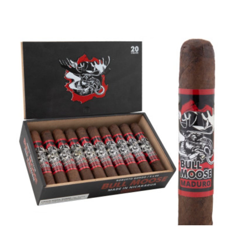 CHILLIN MOOSE BULL MOOSE MAD ROBUSTO GORDO (5X60) BOX OF 20