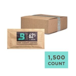 BOVEDA 2 WAY HUMIDITY CONTROL SIZE 1 – 62% RH – BOX OF 1500 UNITS