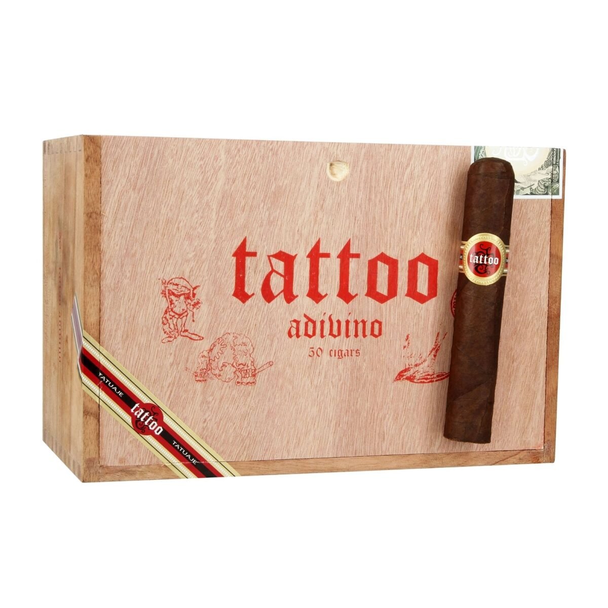 TATUAJE ADIVINO TORO GRANDE (5 1/2X58) BOX OF 50