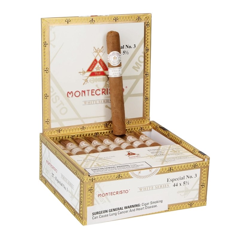 MONTECRISTO WHITE ESPECIAL #3 (44X5 1/2) BOX OF 27