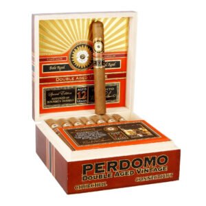 PERDOMO DOUBLE AGED 12 YR VINTAGE CHURCHILL CON (7 X 56) BOX OF 24