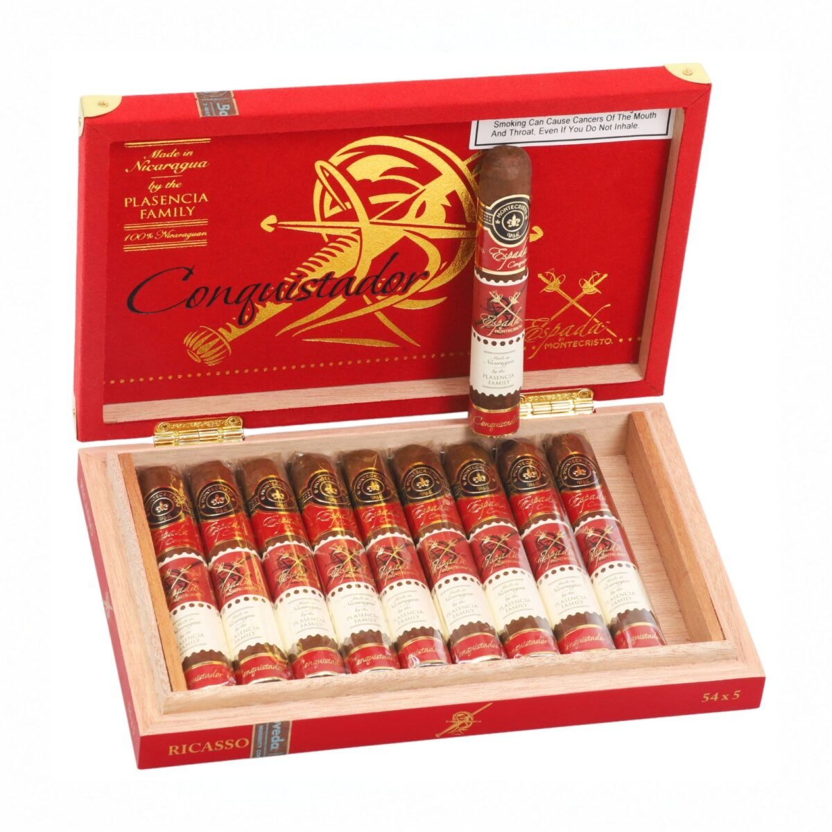 MONTECRISTO ESPADA CONQUISTADOR RICASSO ROBUSTO (54X5) BOX OF 10