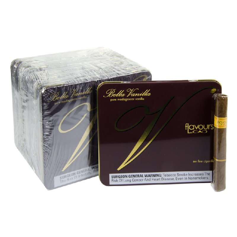CAO BELLA VANILLA CIGARILLOS UNIT OF 100 (10 TINS OF 10)