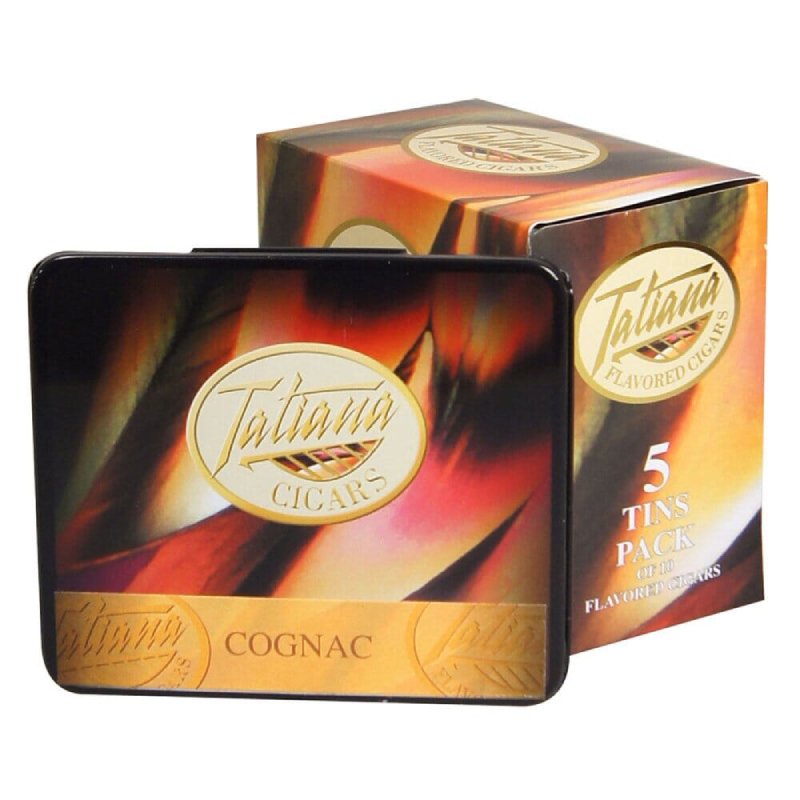 TATIANA MINI TINS COGNAC UNIT OF 50 (5 TINS OF 10)