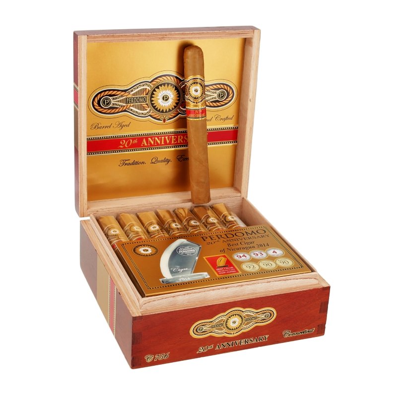 PERDOMO 20TH ANNIVERSARY CONN CHURCHILL C756 BOX OF 24