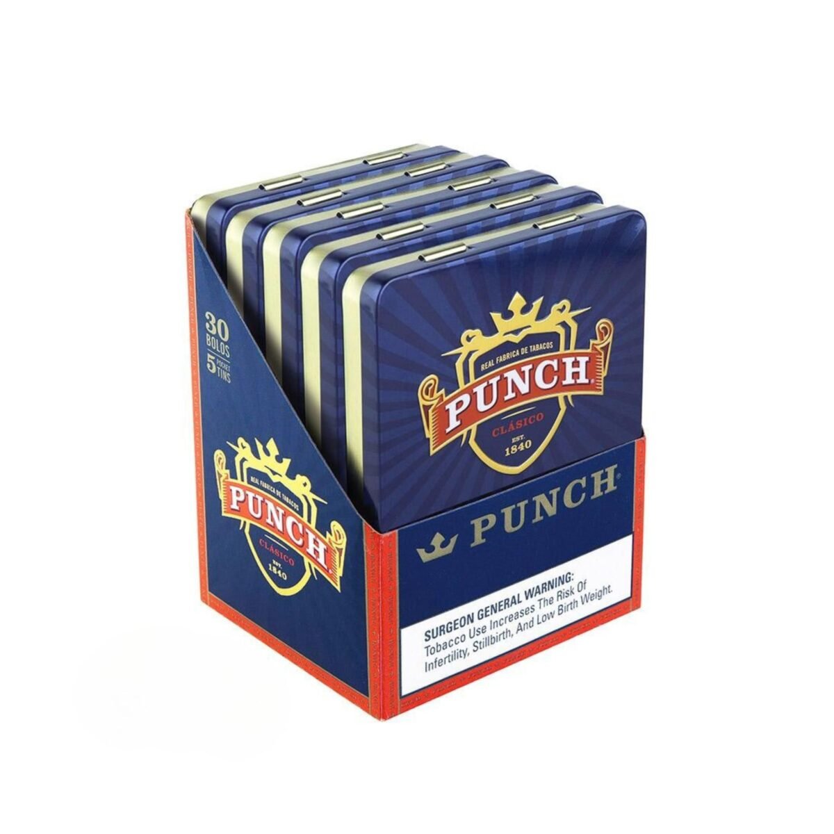PUNCH BOLOS TINS UNIT OF 30 (5 TINS OF 6)