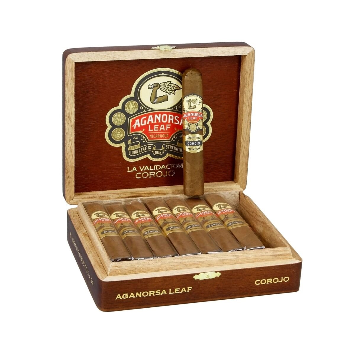 AGANORSA LEAF LA VALIDACION COROJO GRAN ROBUSTO BP (5X54) BOX OF 15