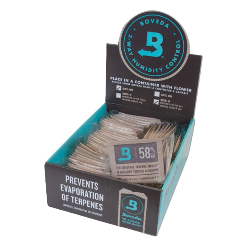 BOVEDA TWO WAY HUMIDITY CONTROL 58% RH (SIZE 8) – BOX OF 100