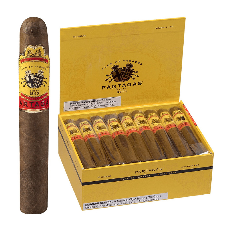 PARTAGAS YELLOW GIGANTES (6X60) BOX OF 25