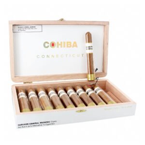 COHIBA CONNECTICUT ROBUSTO CRYSTAL TUBO (5X50) BOX OF 10
