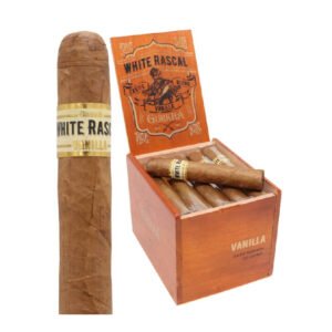 GURKHA CAFE TABAC WHITE RASCAL VANILLA ROBUSTO BOX OF 25