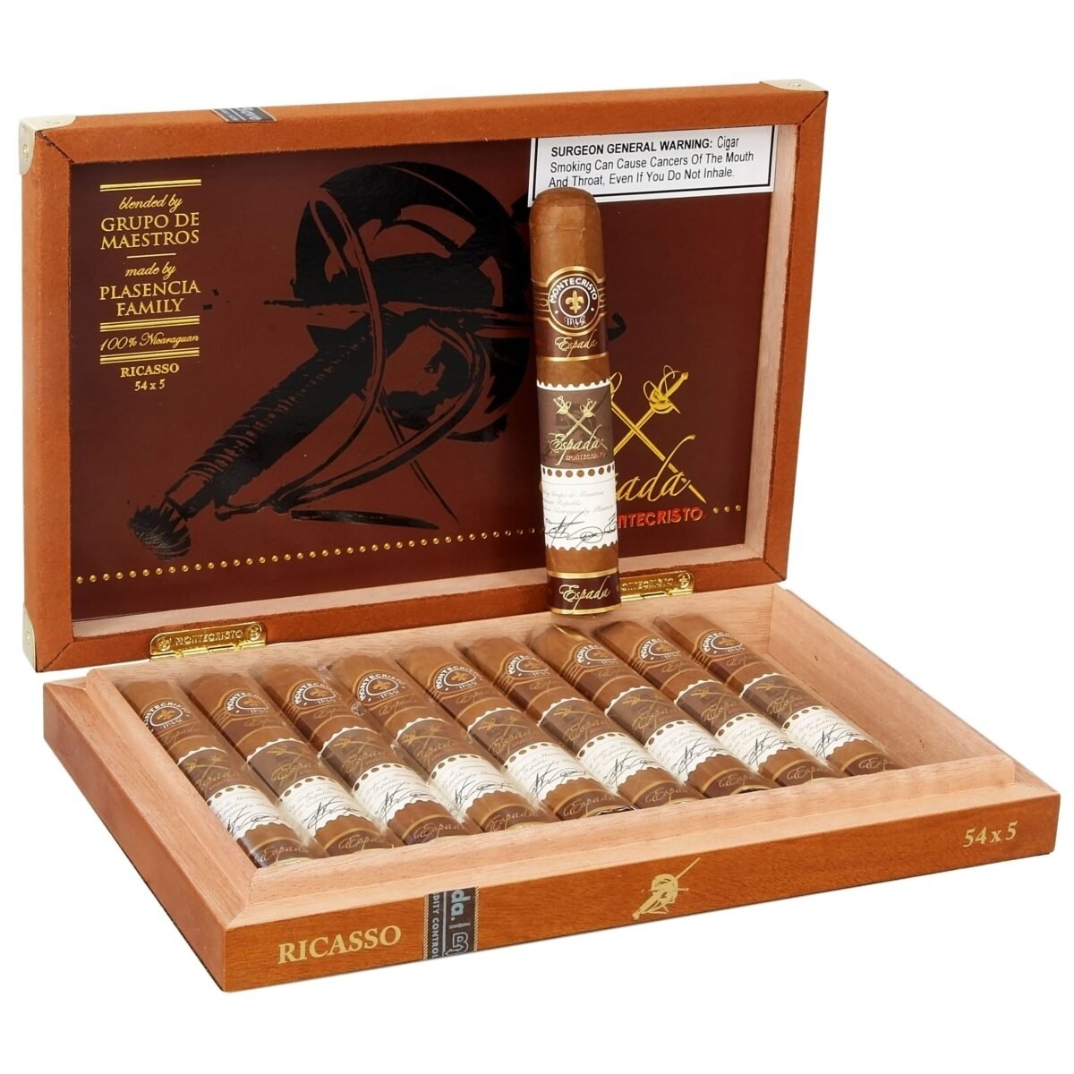 MONTECRISTO ESPADA RICASSO (54X5) BOX OF 10