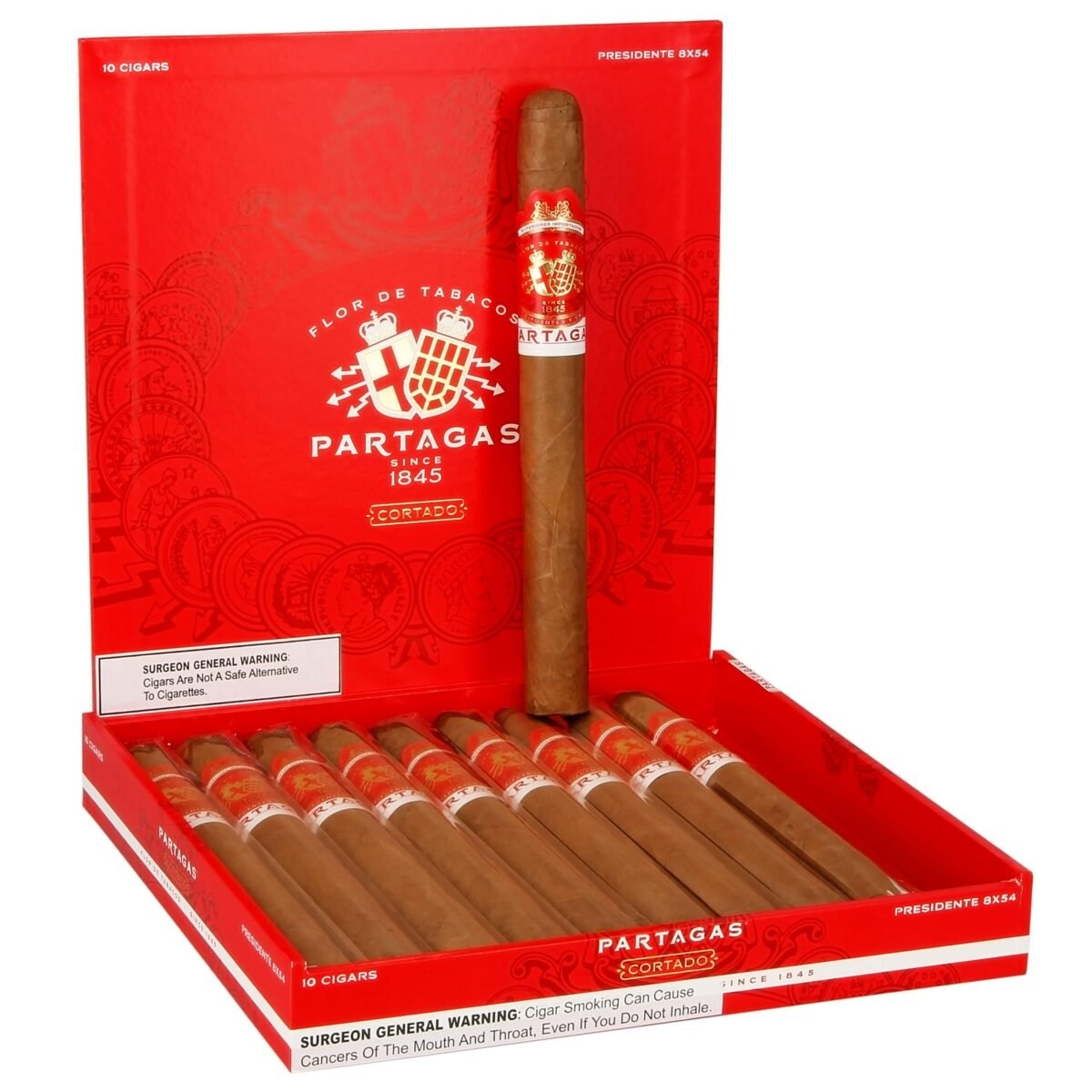 PARTAGAS CORTADO PRESIDENTE (8X54) BOX OF 10