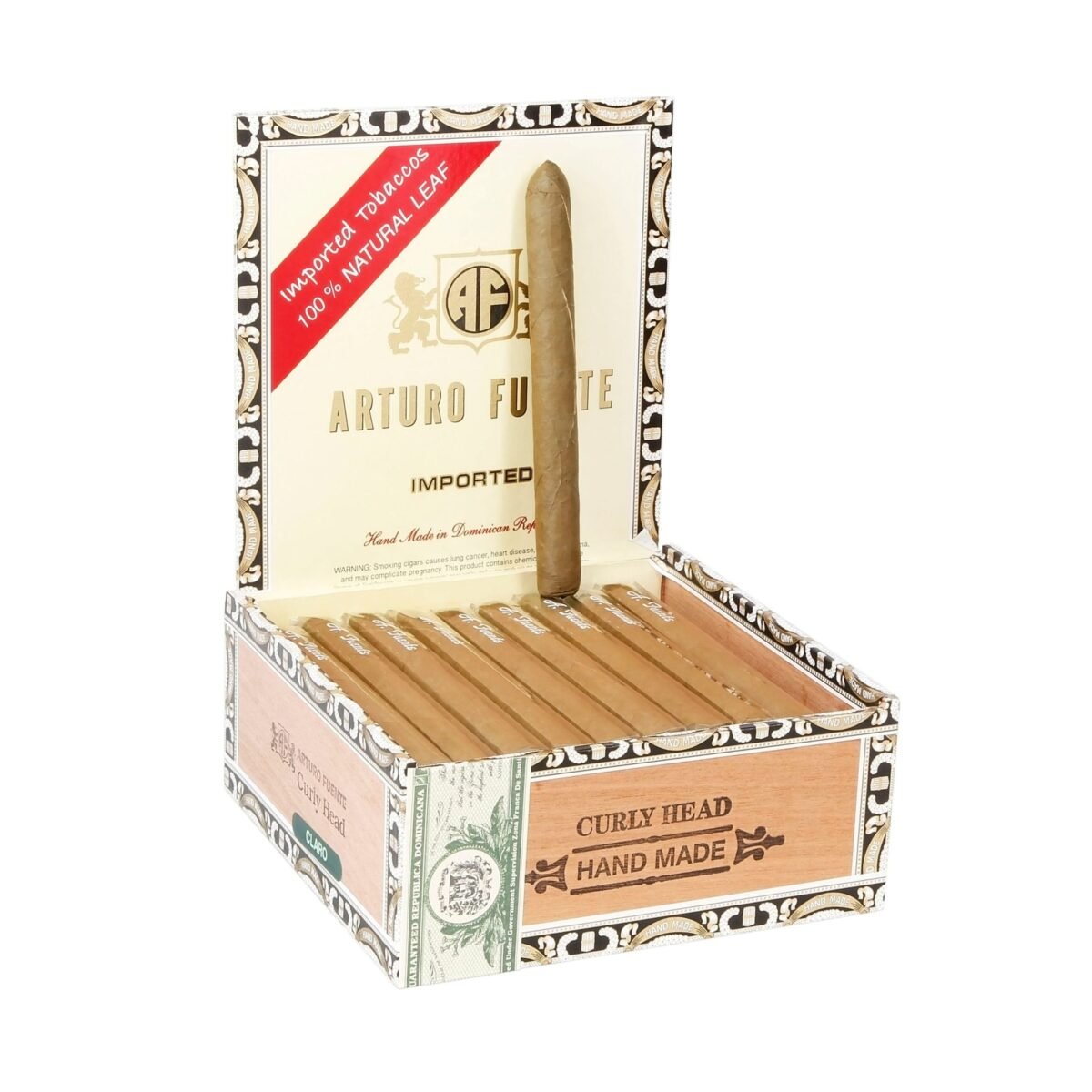 ARTURO FUENTE CURLY HEAD XC (CLARO) BOX OF 40