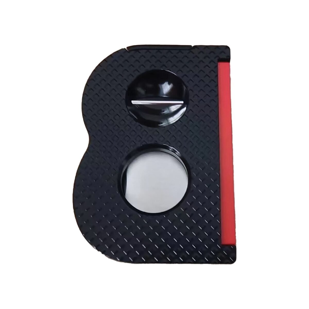 LUCIENNE BLACK 60 GAUGE DUAL CUTTER V CUTTER WITH PUNCH & CIGAR REST (CUT129)